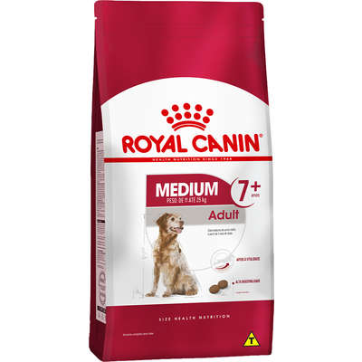 Ração Royal Canin Cães Medium Adult 7+ - 15 Kg