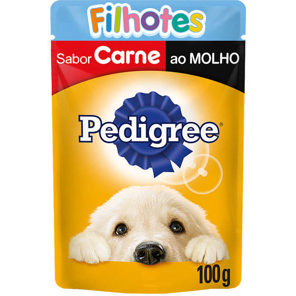 Sachê Pedigree Cães Filhotes Carne - 100 g