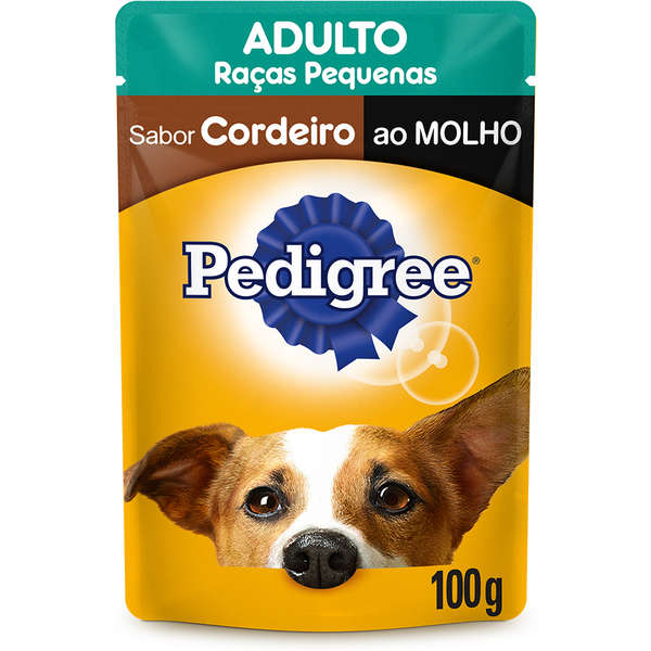 Sachê Pedigree Cães Raças Pequenas Adultos Cordeiro - 100 g